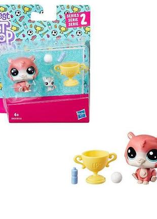 Ігровий набір hasbro littlest pet shop хом'як trip hamston і мишеня molly mouseby (c1168/в9358)