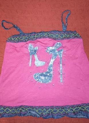 Красивая маечка розового цвета