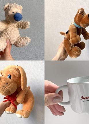 Игрушки скуби ду, собака музыкальная, корова