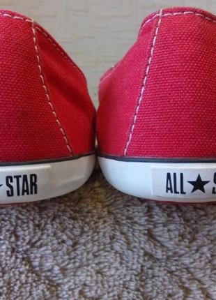 Червоні низькі converse chuck taylor all star.8 фото