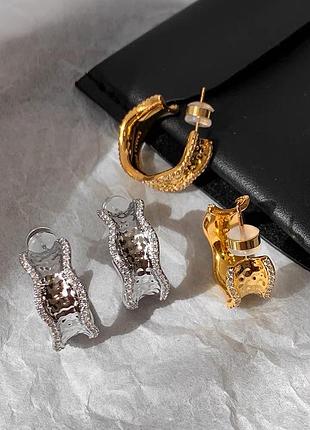 Сережки в стилі bvlgari 2