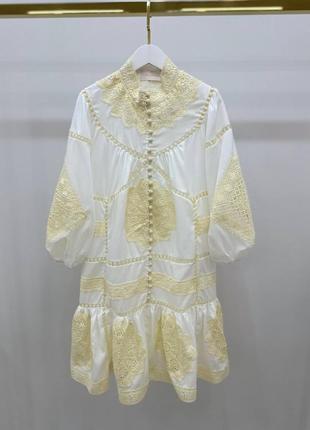 Платье трапеция с узорами в стиле zimmermann