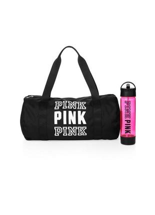 Дорожня спортивна сумка pink victoria’s secret1 фото