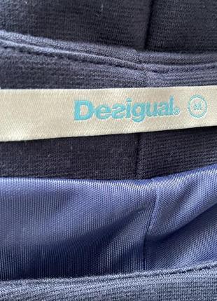 Трикотажное платье с перфорацией от бренда desigual/m/4 фото