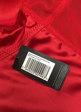 Сексуальний червоний пеньюар корсет з чашкою