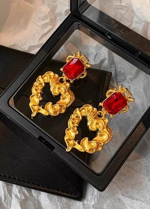 Серьги в стиле dolce gabbana5 фото