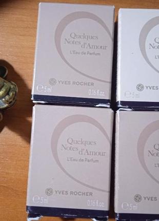 Мініатюри yves rocher 5ml neroli . accord chic. qui a l"amour. mon evidence. quelques note