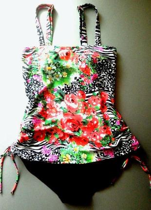 Шикарный купальник-платье р. 48/50