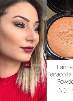 Уценка срок бронзирующая запеченная пудра terracotta powder 14 бронзатор бронзер...