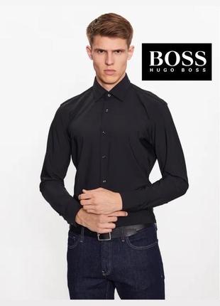 Чорна класична сорочка від boss
