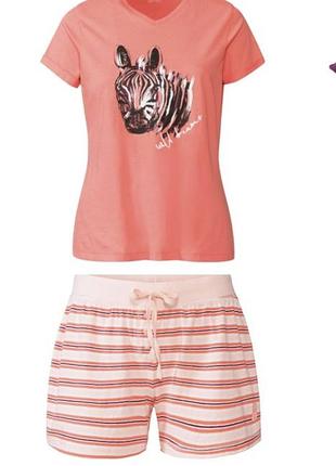 Пижама женская футболка шорты