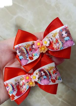 Дитячі бантики з единоріжками