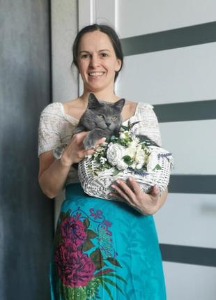 Романтична трикотажна блуза