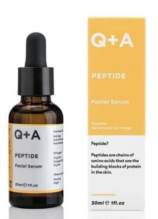 Пептидна сироватка для обличчя q+a peptide facial serum, 30 мл