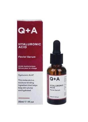 Сироватка для обличчя "гіалуронова кислота" q+a hyaluronic acid facial serum, 30 мл1 фото