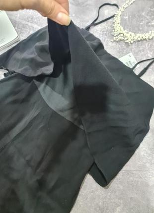Комбінезон комбез чорний натуральна віскоза широкі штани палаццо h&m4 фото