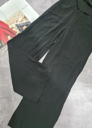 Комбінезон комбез чорний натуральна віскоза широкі штани палаццо h&m6 фото