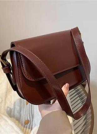 Женская сумка экокожа 20х16х6 см. 5051 бордовая