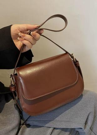 Женская сумка экокожа 20х16х6 см. 5051 бордовая