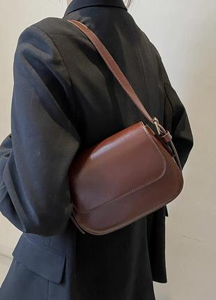 Женская сумка экокожа 20х16х6 см. 5051 бордовая