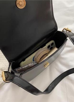 Женская сумка экокожа 20х16х6 см. 5051 бордовая