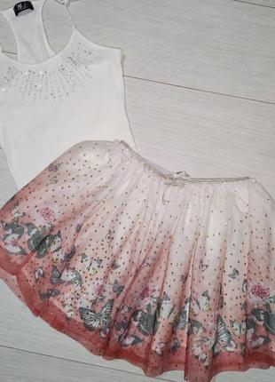 Нарядная пышная юбка h&m из фатина