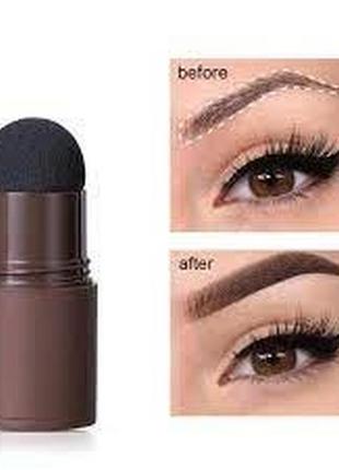 Макияж бровей eelhoe eyebrow stamp kit темно-коричневый5 фото