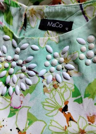 Літня брендова сукня m&co в квітковий принт8 фото
