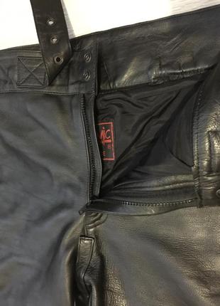 Байкерские кожаные суперштаны dynamic leather cowhide2 фото