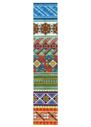 Термоетикетка для великодніх яєць / великодня стрічка "традиційна №2" (для 7 яєць)