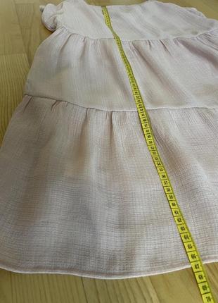 Пудровое ярусне літнє плаття сарафан, сукня вільного крою8 фото
