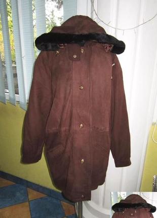 Женская кожаная куртка с капюшоном. германия. лот 5802 фото