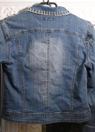 Куртка джинсовая синяя на пуговицах фирмы twenty twenty.2 фото