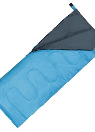 Спальный мешок (спальник) одеяло sportvida sv-cc0060 +2 ...+21°c r sky blue/grey poland