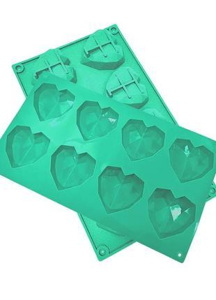 Форма силиконовая на планшете для выпечки "сердце" 29.3 x 17.3 см