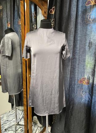Женское атласное платье h&amp;m
