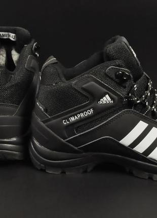 Ботинки adidas climaproof арт 20673 (зимние, мужские, черные)5 фото