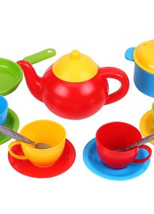 Игрушка детская набор посуды "маринка 5", тм технок, 11341 фото