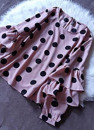 ✅✅✅ розпродаж жіноча блуза в горох amisu amisu7 фото