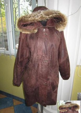 Женская кожаная куртка с капюшоном. германия. лот 5815 фото
