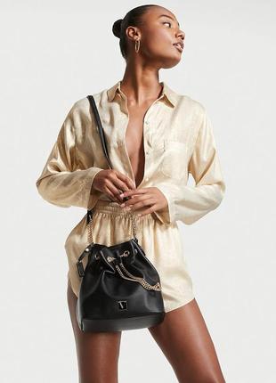 The victoria bucket bag black lily - сумка victoria bucket bags4 фото