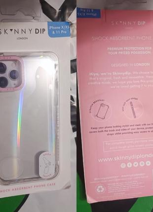 Чехол skinnydip london minimal pink shock case iphone x/xs/11 pro