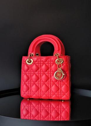 Christian dior lady d-lite mini red