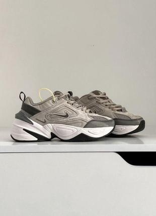 Женские кроссовки nike m2k tekno grey white 37