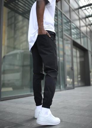 Спортивные штаны мужские черные3 фото