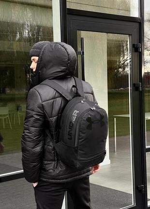 Рюкзак черный (большое лого) under armour4 фото