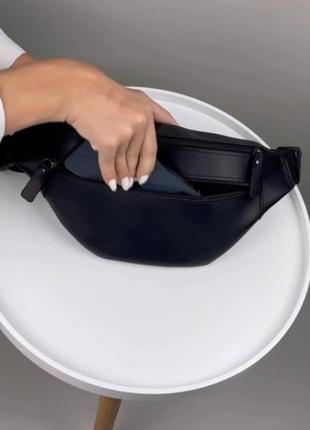 Мужская сумка бананка с экокожи