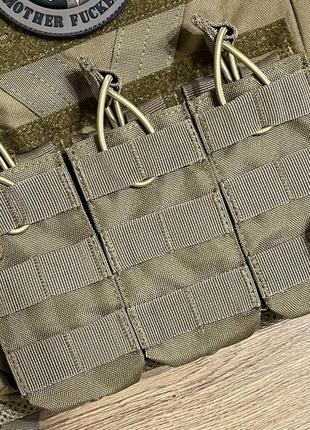 Подсумок для магазина m4 5.56’ tacticon r3 rifle mag pouch койот5 фото