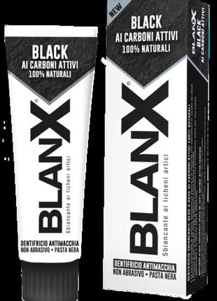 Зубная паста  blanx classic black защита от пятен черная с углем 75 мл1 фото