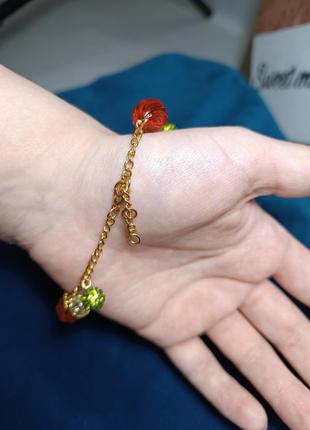 Браслет ручної роботи "херсонський кавун" 🍉